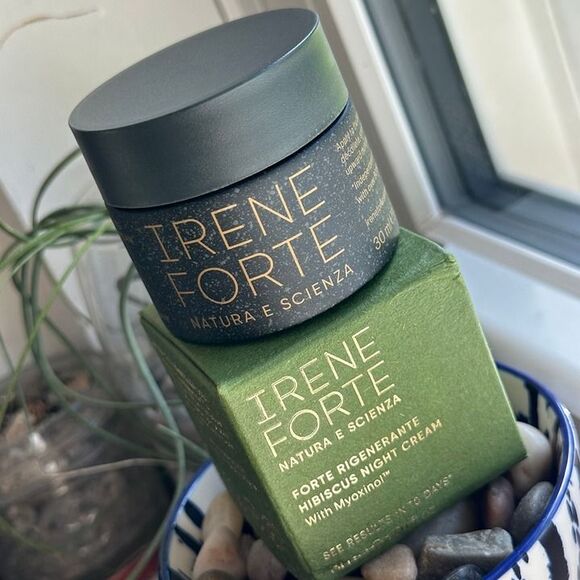 NIB Irene Forte Hibiscus Night Cream + Myoxinol Luxury Fast Antiaging Wrinkles - Picture 2 of 12